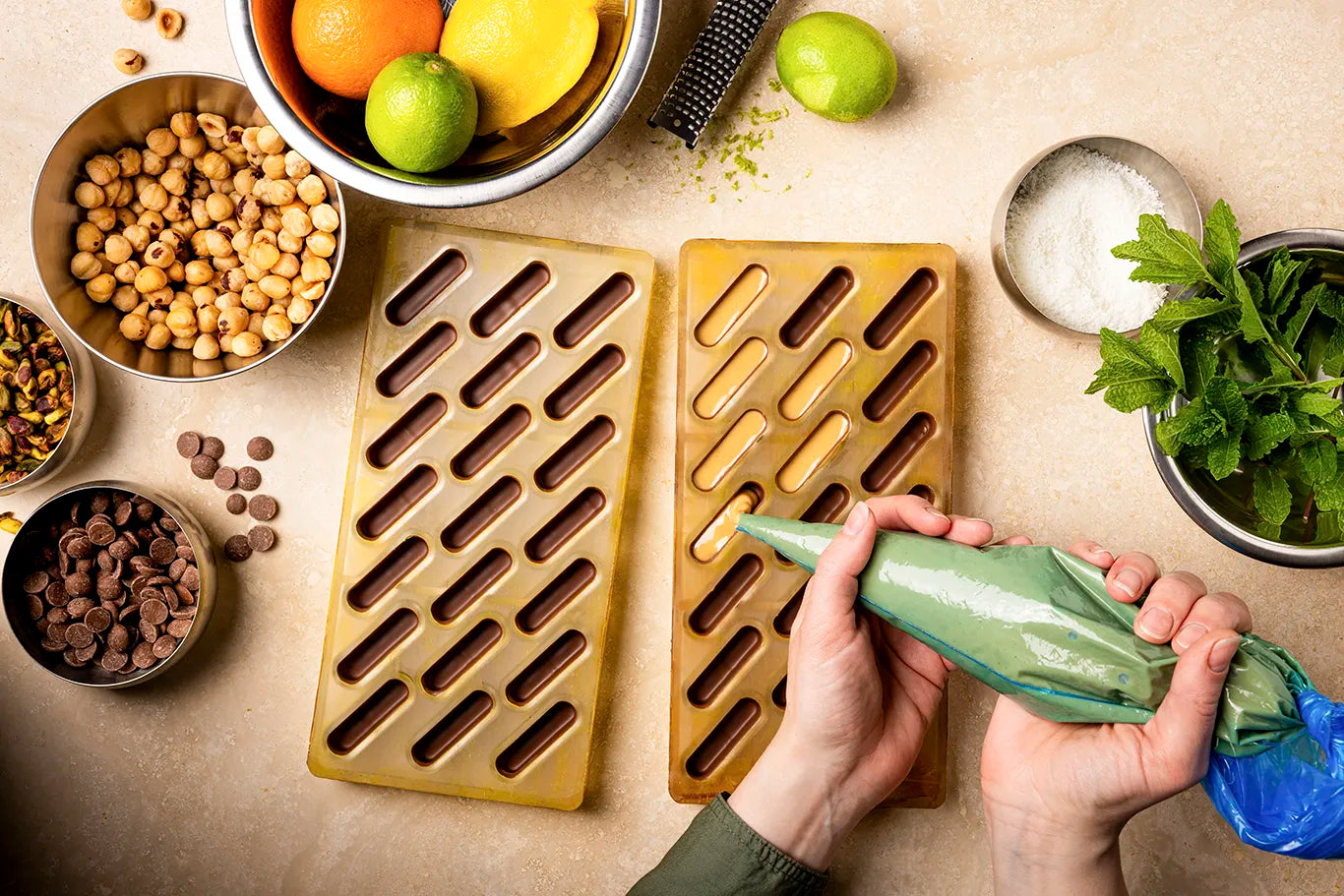 De wijze waarop wij onze bonbons maken