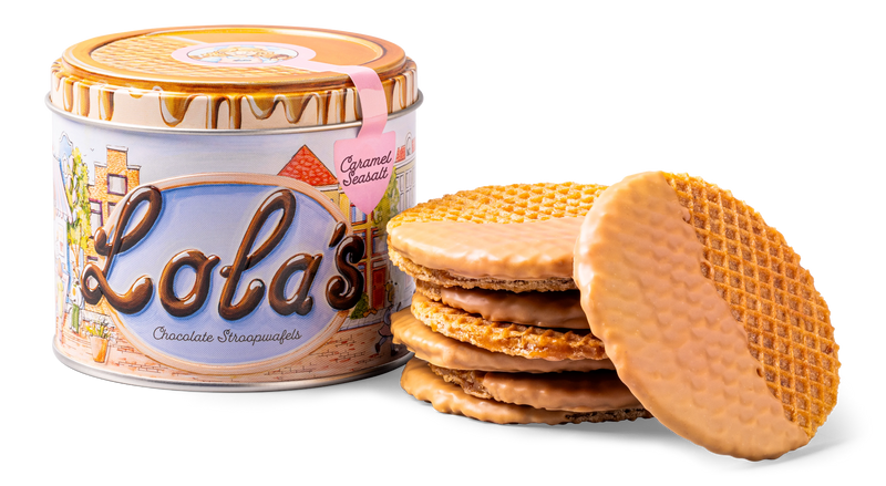 Lola's stroopwafels met Karamelchocolade
