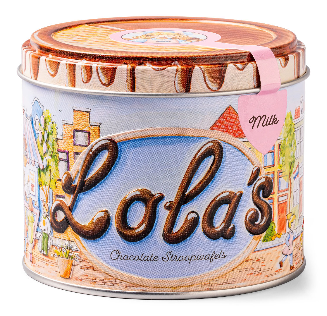 Lola's stroopwafels met melkchocolade