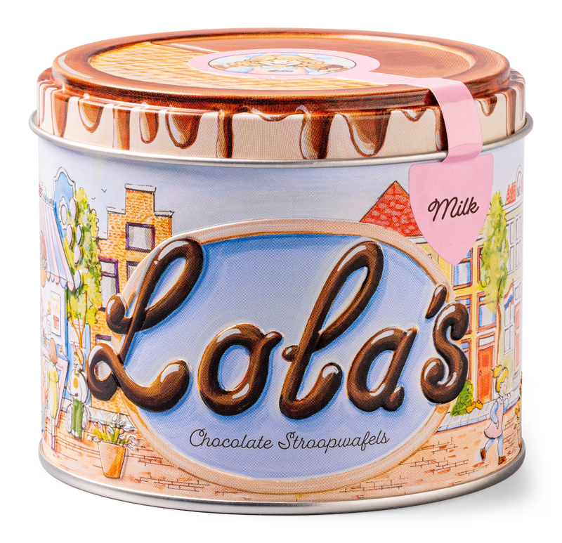 Lola's stroopwafels met melkchocolade