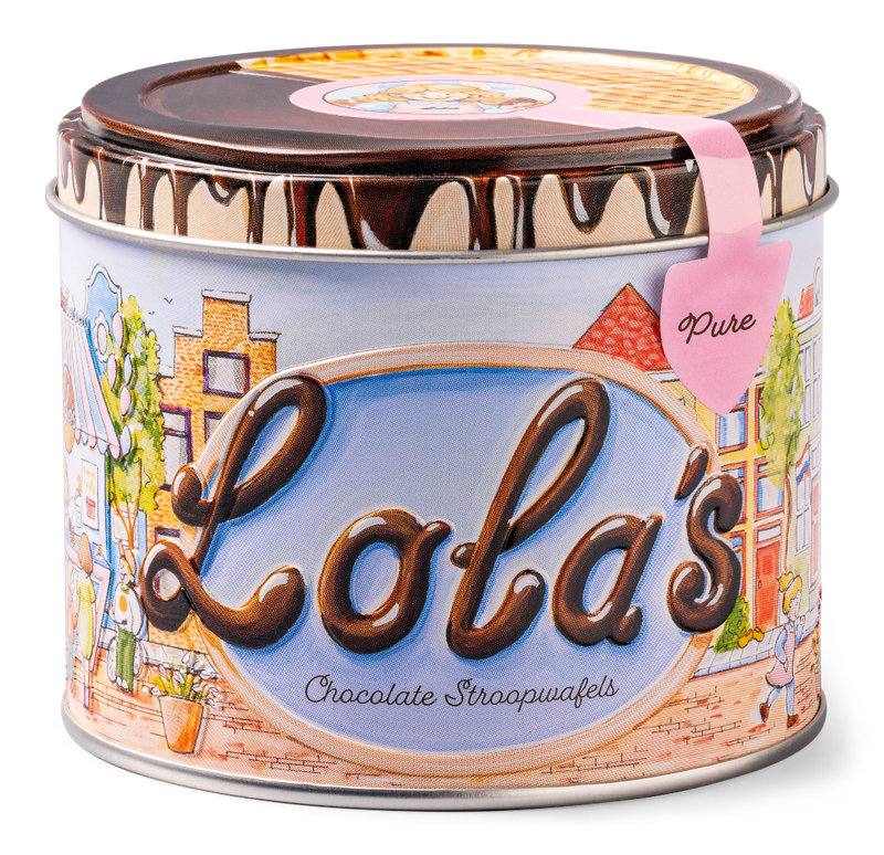 Lola's stroopwafels met pure chocolade
