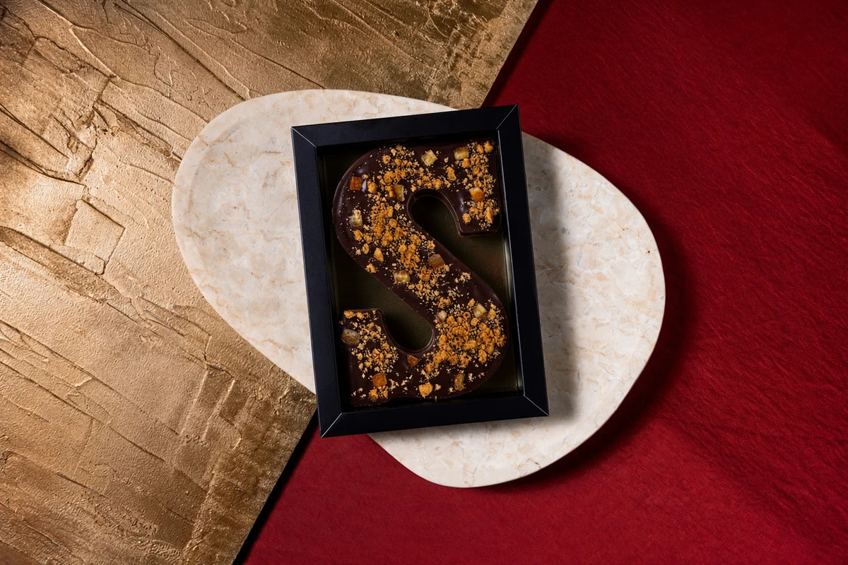 Bonoir letter gekonfijte sinaasappel speculoos