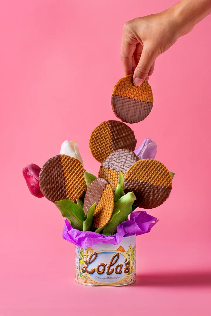 Lola's stroopwafels met Karamelchocolade