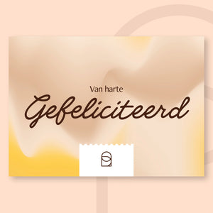 Gefeliciteerd kaartje